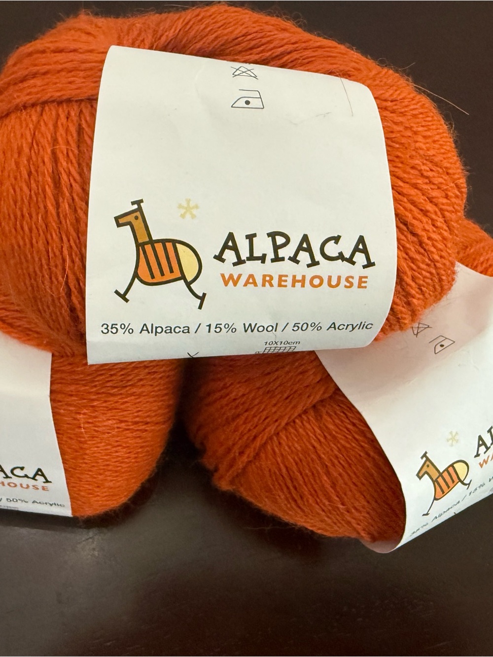 Alpaca Warehouse Orange Alpaca Blend Yarn - 3 Balls
